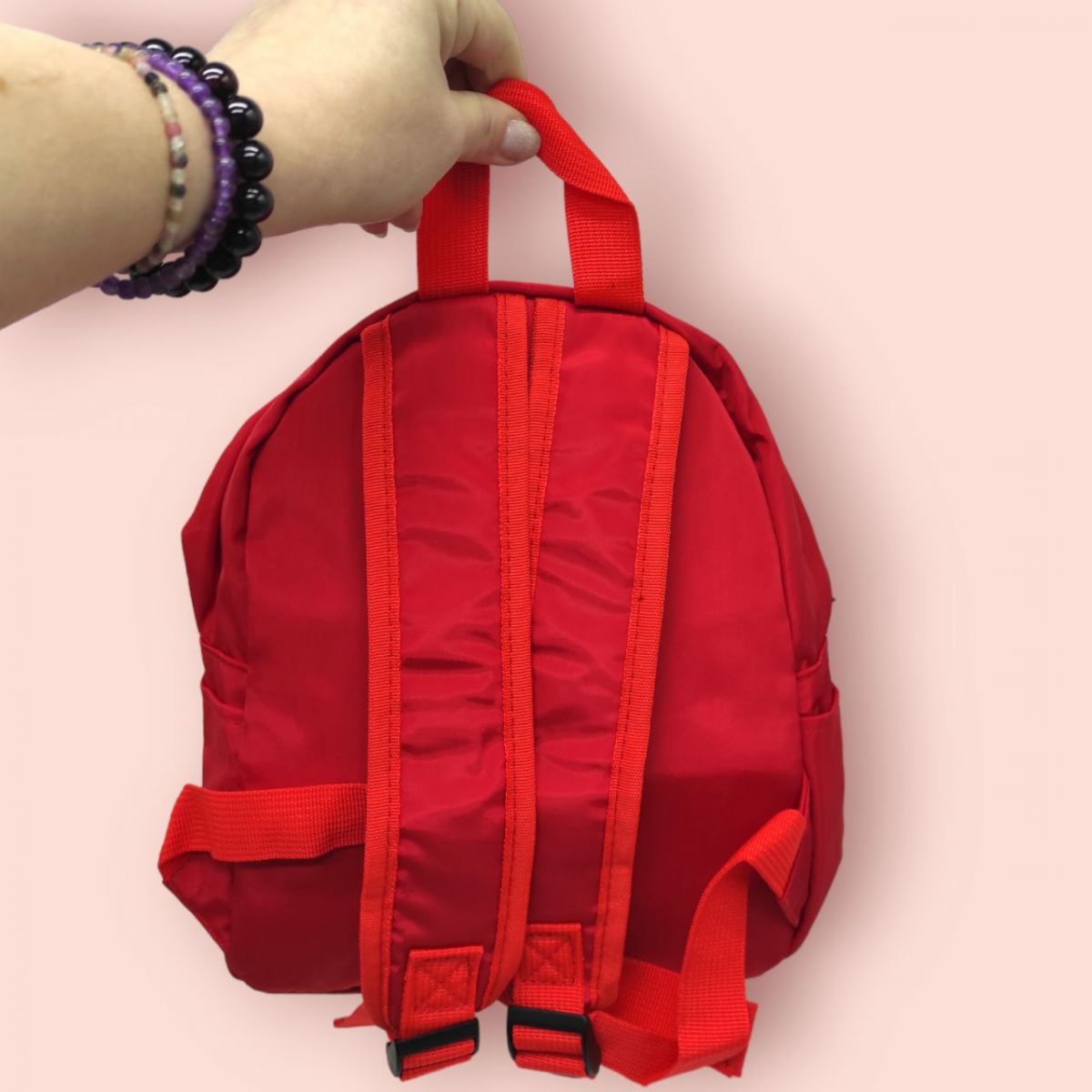 Дитячий рюкзак "Динозаврики", червоний