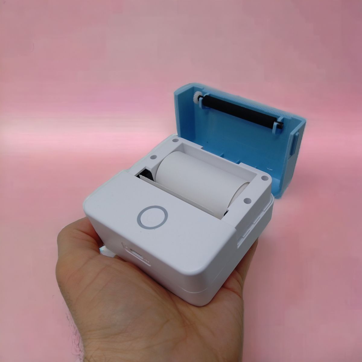 Портативний термопринтер "Portable mini printer" (блакитний)