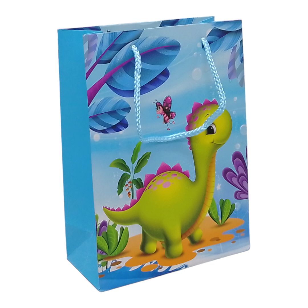 Пакет подарунковий "Динозаврики" (17,5х8х24 см. ), вид 3