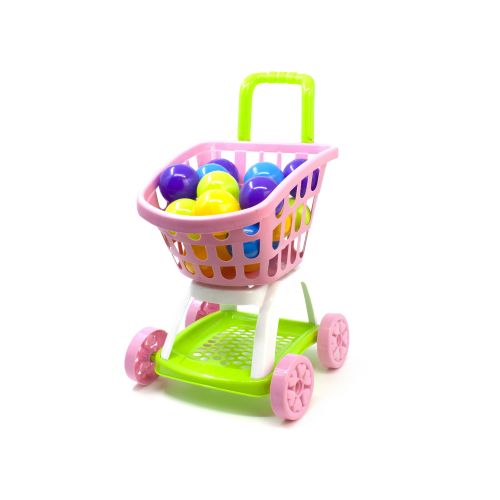 Візок "Супермаркет" з кульками (рожева) фото