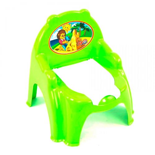 Горщик дитячий з кришкою, зелений фото