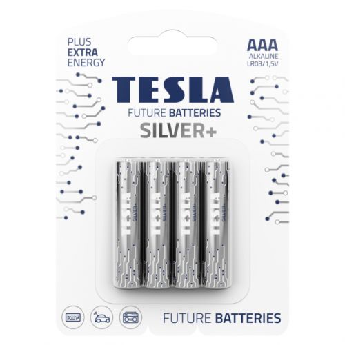 Первинні елементи та Первинні батареї TESLA BATTERIES AAA SILVER + (LR03 / BLISTER FOIL 4 шт. ) фото