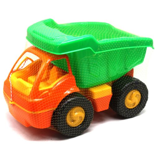 Пластикова машинка "Самоскид" помаранч+зелений фото