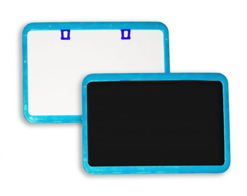 Уцінка.  Дошка 2-х стороння (блакитна) - відламаний пластик на краю дошки фото