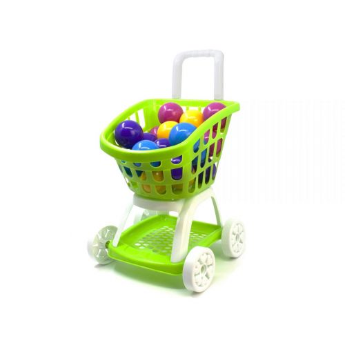 Уцінка.  Візок "Супермаркет" з кульками (салатова) - Відсутні колеса фото