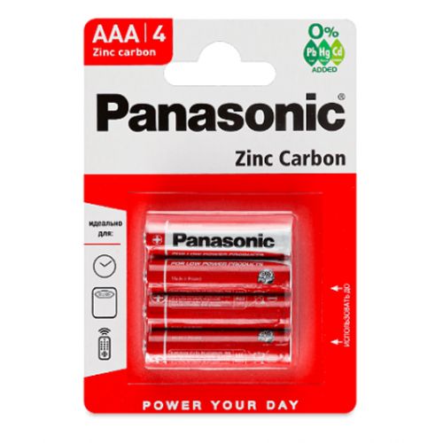 Батарейка PANASONIC R03 Special Blister 1x4 шт. фото