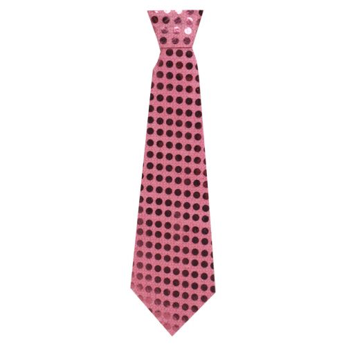 Краватка на резинці святкова, рожевий фото