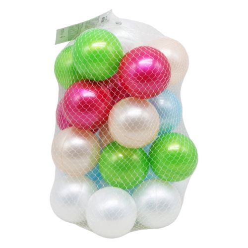 Набір кульок для сухого басейну, перламутрові, 7 см, 20 штук фото