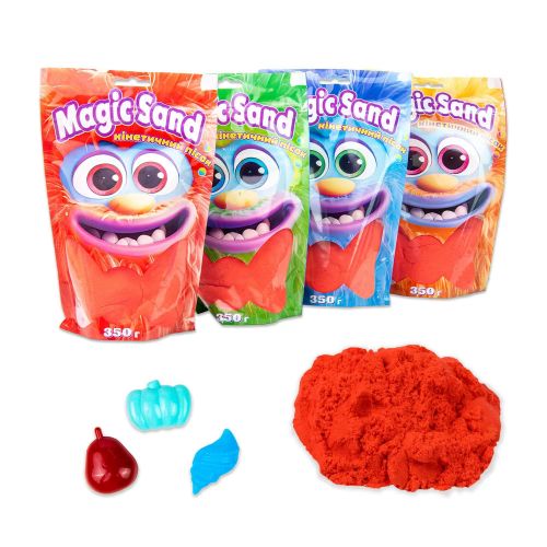 Кінетичний пісок "Magic Sand", 350 г (червоний) фото