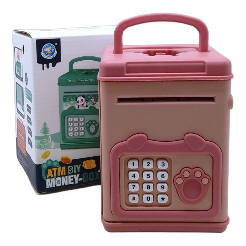 Сейф-скарбничка "ATM Money Box" (рожевий) фото