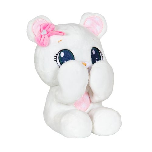 М’яка іграшка PEEKAPETS – Білий ведмедик, 28 см фото