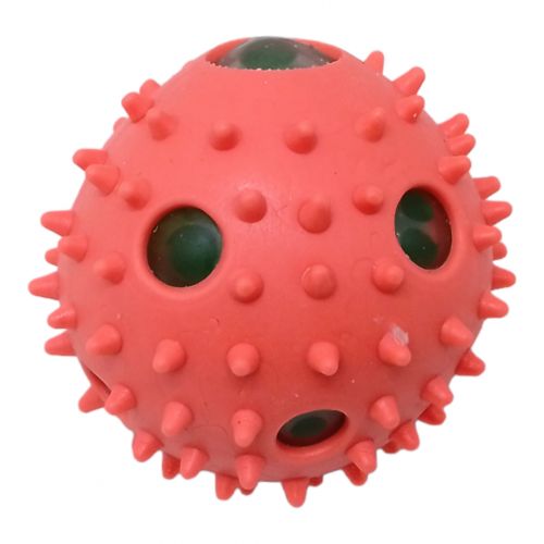 Іграшка-антистрес "Мʼячик з орбізами" (кораловий) фото