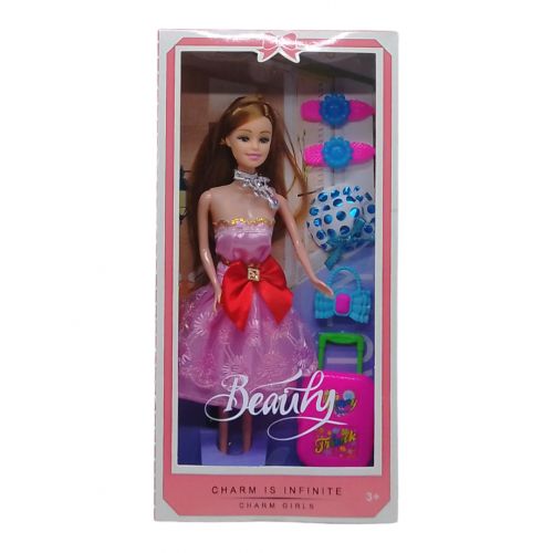 Лялька з аксесуарами "Beauty", рожева фото