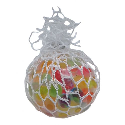 Іграшка-антистрес "Mesh Squish Ball", білий, 5 см фото