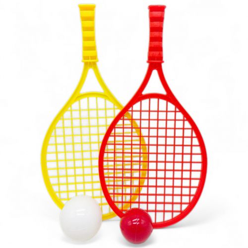 Набір для тенісу (2 ракетки і мячик) червоний+ жовтий фото