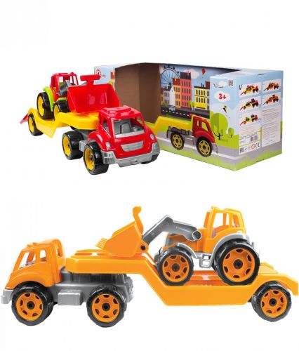 "Автовоз з трактором ТехноК", помаранчевий фото
