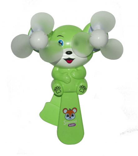 Вентилятор ручний "Білочка" (зелений) фото