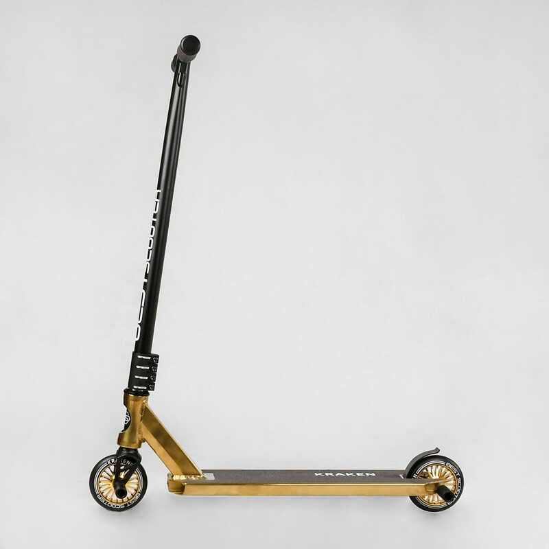 Самокат трюковий "Best Scooter. Kraken" (HIC-система, ПЕГИ, алюмінієвий диск та дека, АНОДОВАНИЙ, колеса PU 110 мм, ширина керма 58 см) фото 10 Самокат трюковий "Best Scooter. Kraken" (HIC-система, ПЕГИ, алюмінієвий диск та дека, АНОДОВАНИЙ, колеса PU 110 мм, ширина керма 58 см) фото 10