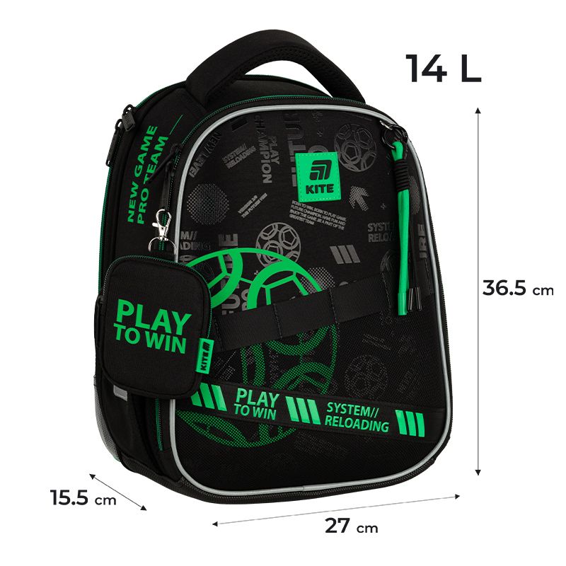Рюкзак Kite Education каркасний 555 Play&Win  фото 10