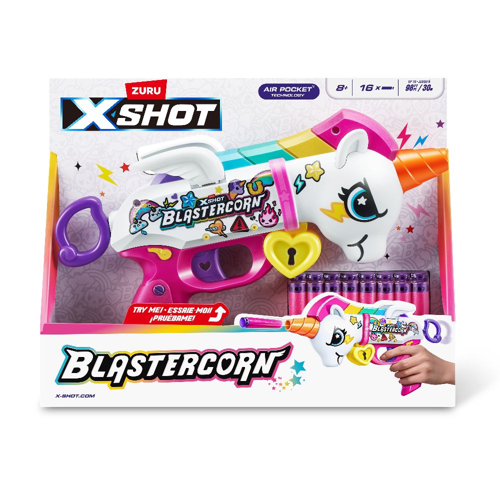 Швидкострільний бластер X-Shot Blastercorn (16 патронів) фото 10 Швидкострільний бластер X-Shot Blastercorn (16 патронів) фото 10