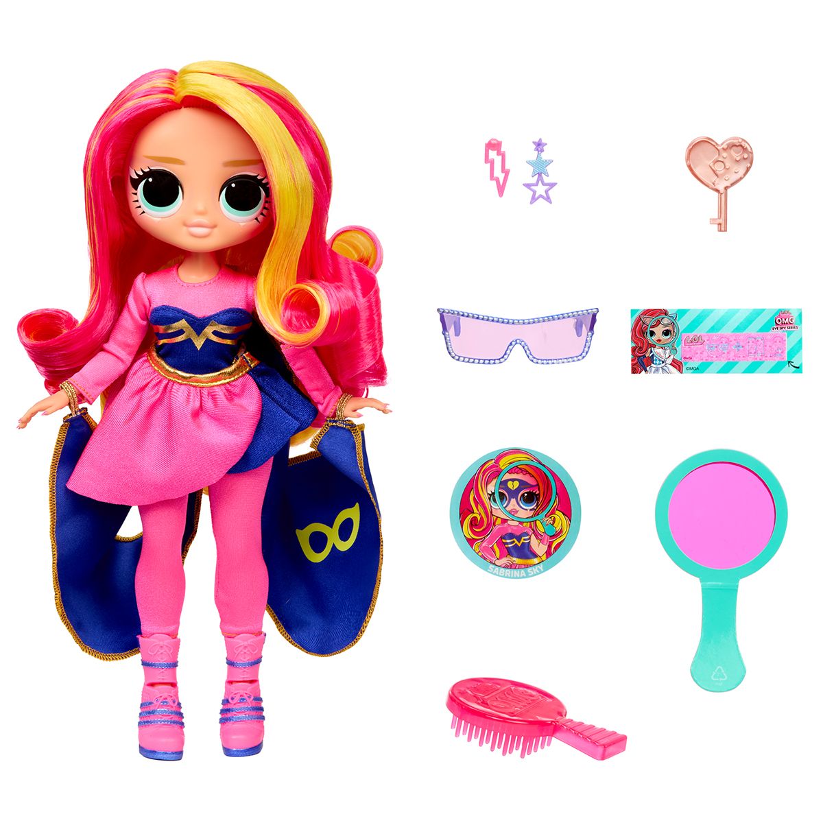 Ігровий набір з лялькою L. O. L.  Surprise! серії O. M. G.  Eye Spy – Супергеройка  фото 10