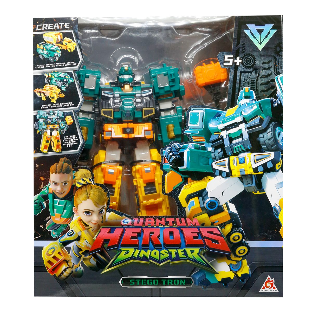 Ігровий набір з роботом-трансформером Dinoster - Стего Трон  фото 10