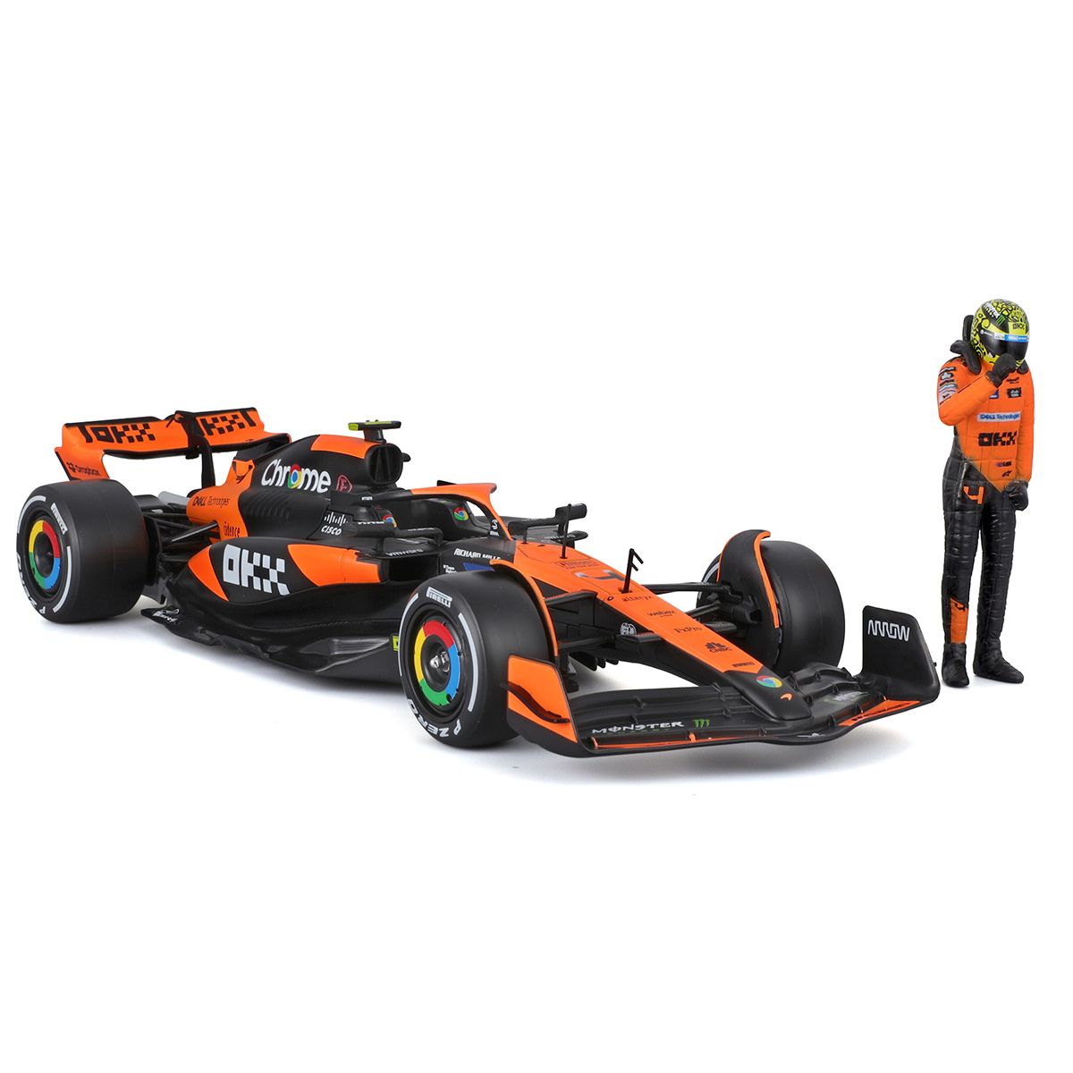Автомодель з фігуркою - McLaren MCL38 (1:24)  фото 10