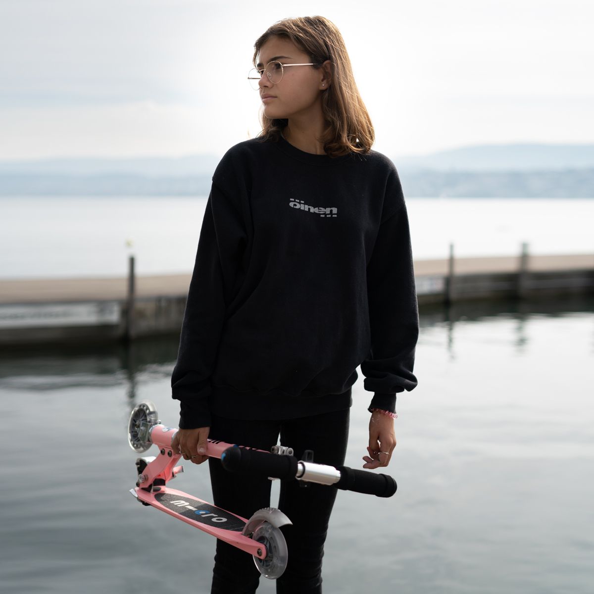 Самокат Micro серии Sprite LED - Неоновая роза  фото 10