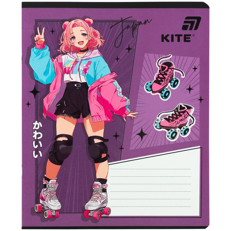 Тетрадь 18 л. , лин. , гибр.  лак + УФ лак, Kite  фото 10