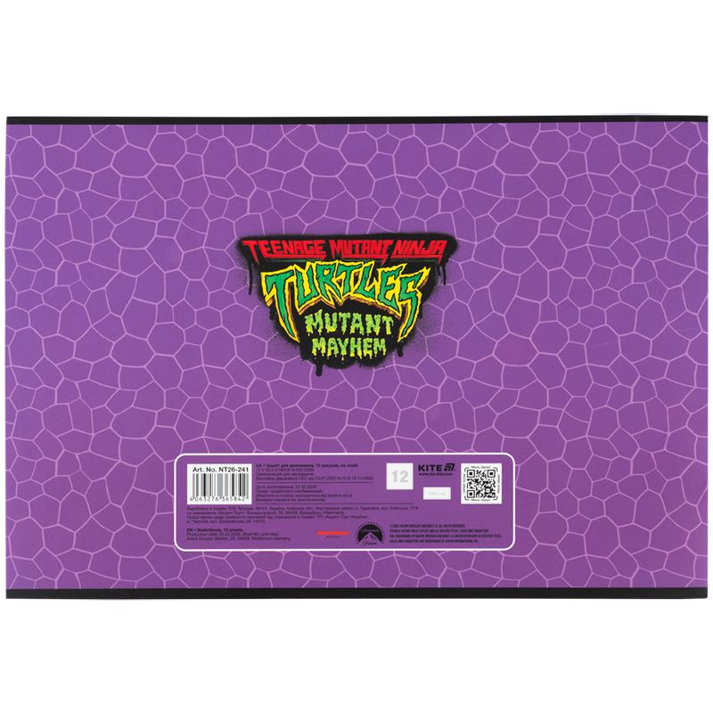 Зошит для малювання, 12 арк. , скоба, гібр.  лак + УФ лак,  NT  фото 10