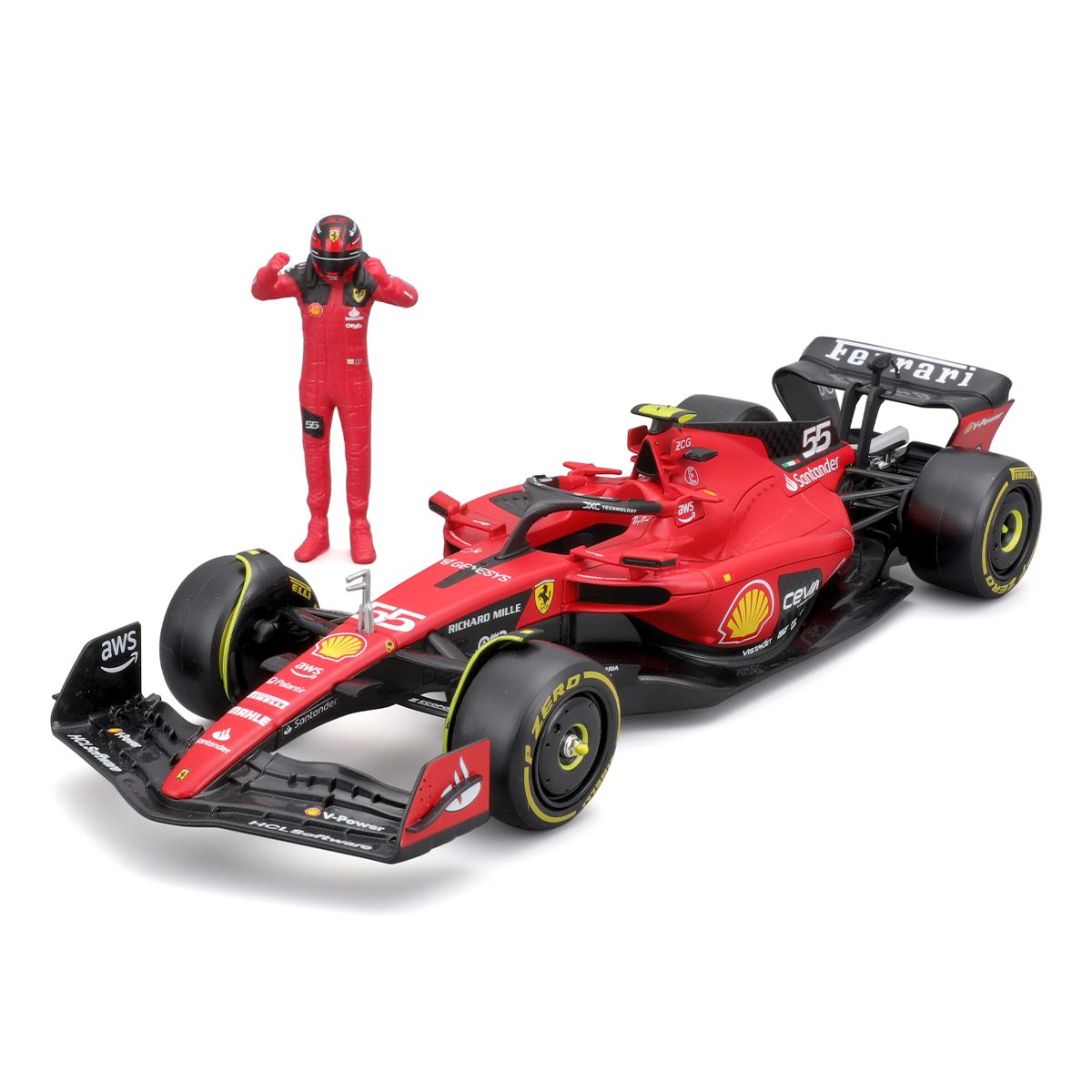 Автомодель с фигуркой - Ferrari SF-23 (1:24)  фото 10