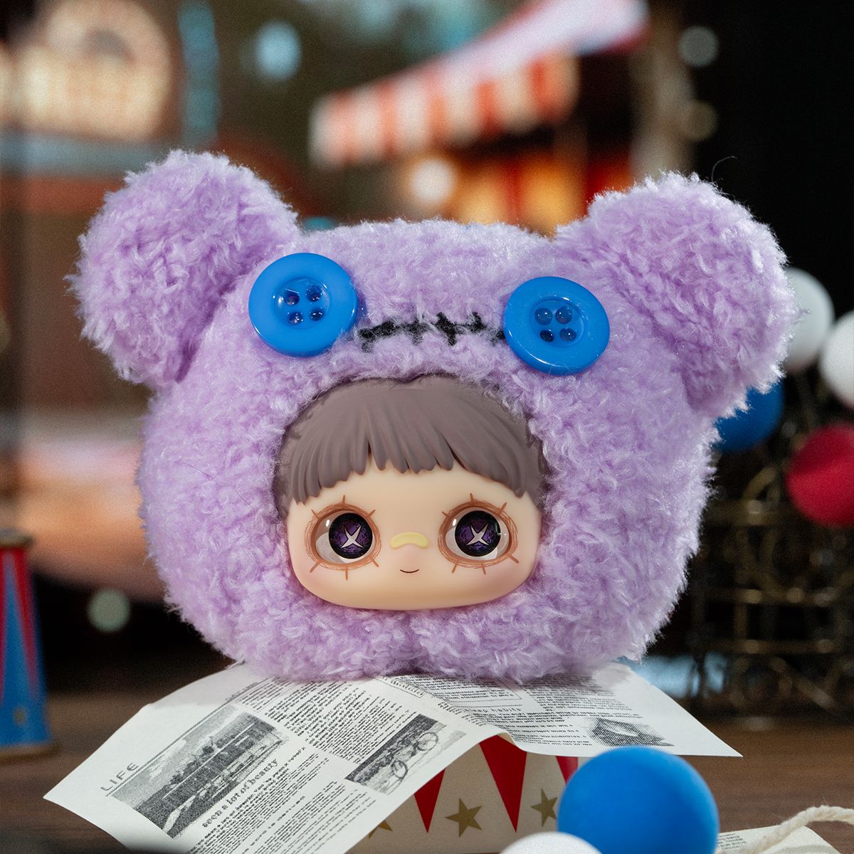 Коллекционная мягкая игрушка с кольцом POP TOP Hi TOY серии MayMei - Безумный цирк  фото 10