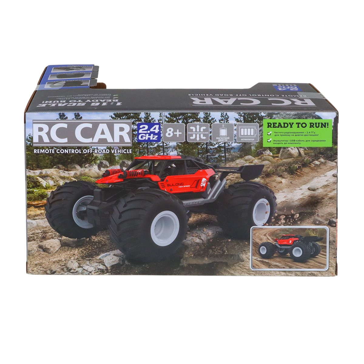 Автомобиль Off-road на р/у – Strong Power (красный, 1:16)  фото 10