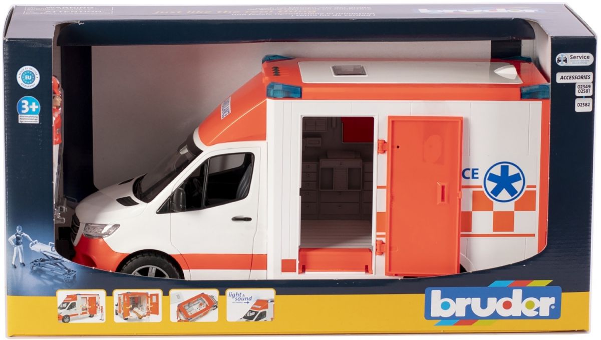 Набір іграшковий.  Автомобіль швидкої допомоги MB Sprinter з фігуркою  фото 10