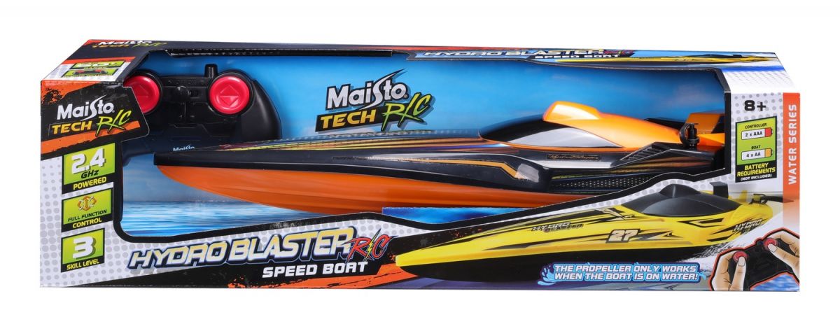 Катер на р/у Hydro Blaster Speed Boat - помаранчево-чорний  фото 10