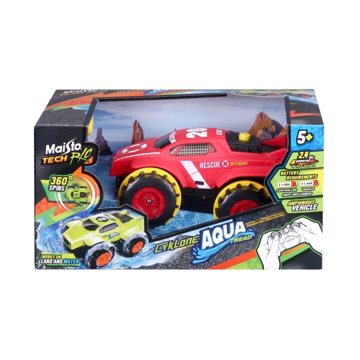 Автомодель на р/к Cyklone Aqua Червона  фото 10