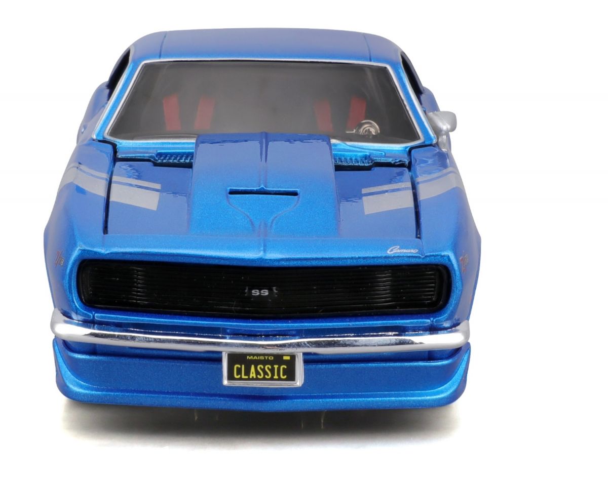 Машинка іграшкова 1968 Chevrolet Camaro Z/28, масштаб 1:24 синій  фото 10