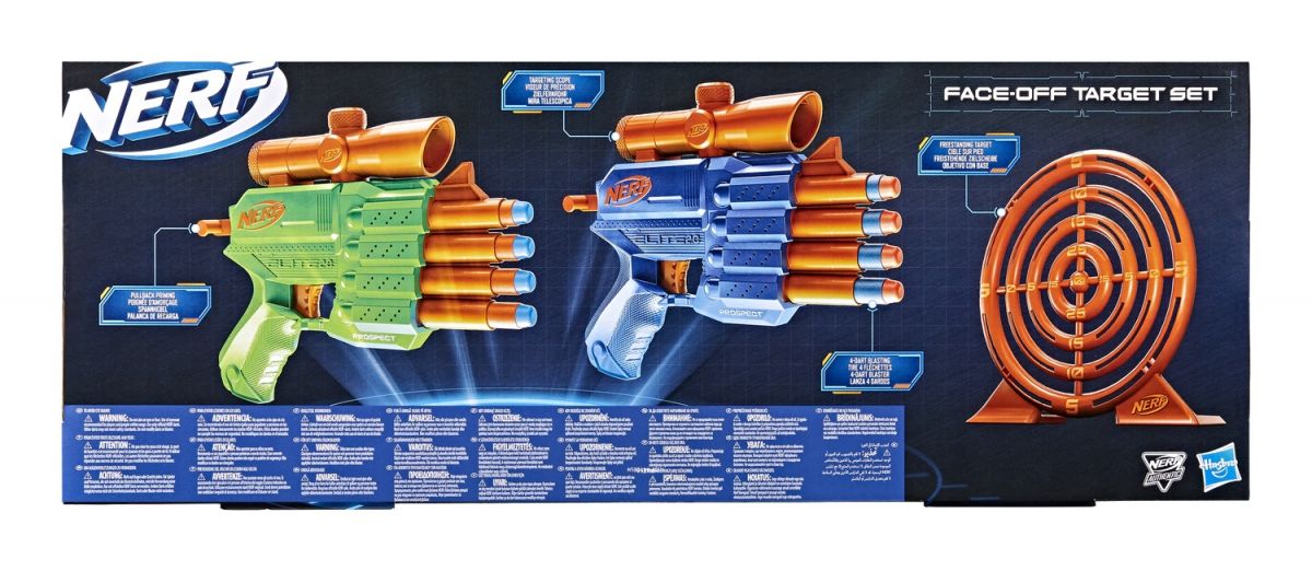 NERF Набор бластеров Элит Фейс офф таргет  фото 10