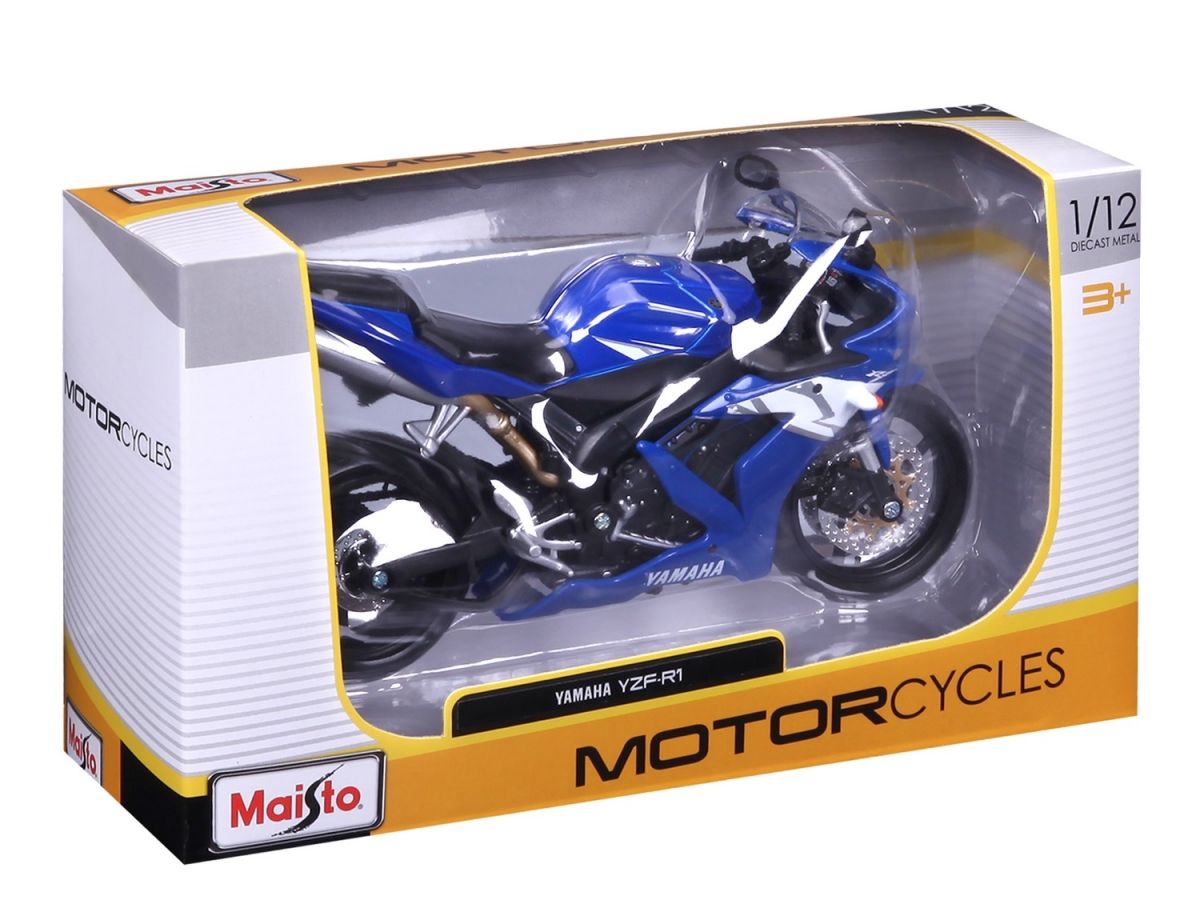 Мотоцикл іграшковий Yamaha YZF-R1 в масштабі 1:12  фото 10