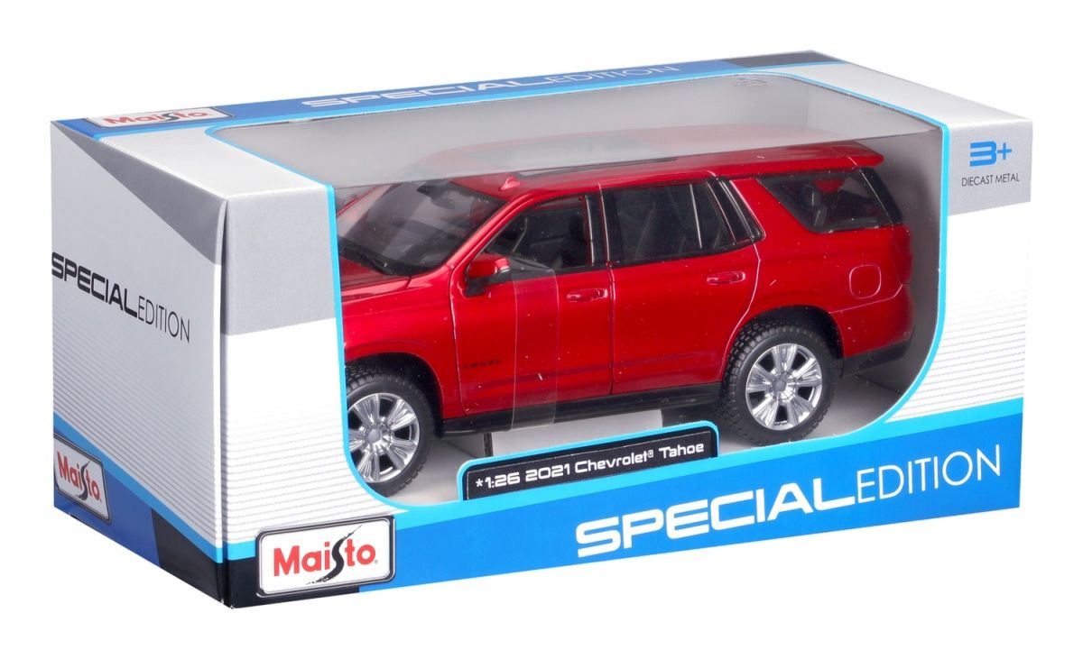 Автомодель в масштабе 1:24 - 2021 Chevy Tahoe красный  фото 10