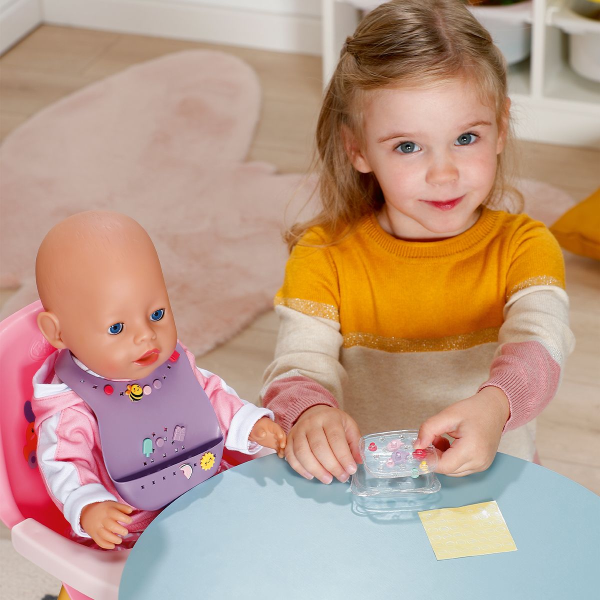 Нагрудник для куклы Baby Born серии Pinplay – Стильное кормление  фото 10