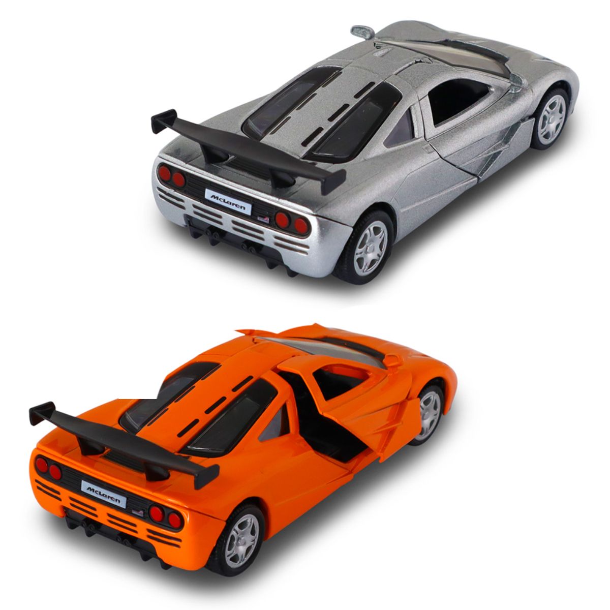 Автомодель - McLaren F1 1992 (сірий, помаранчевий)  фото 10