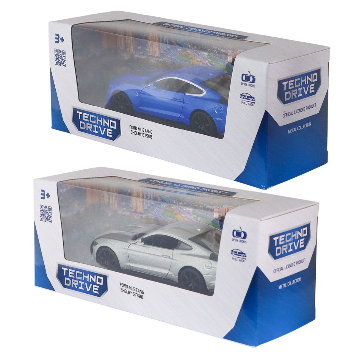 Автомодель – Ford Mustang Shelby GT500 2024 (серый, синий)  фото 10