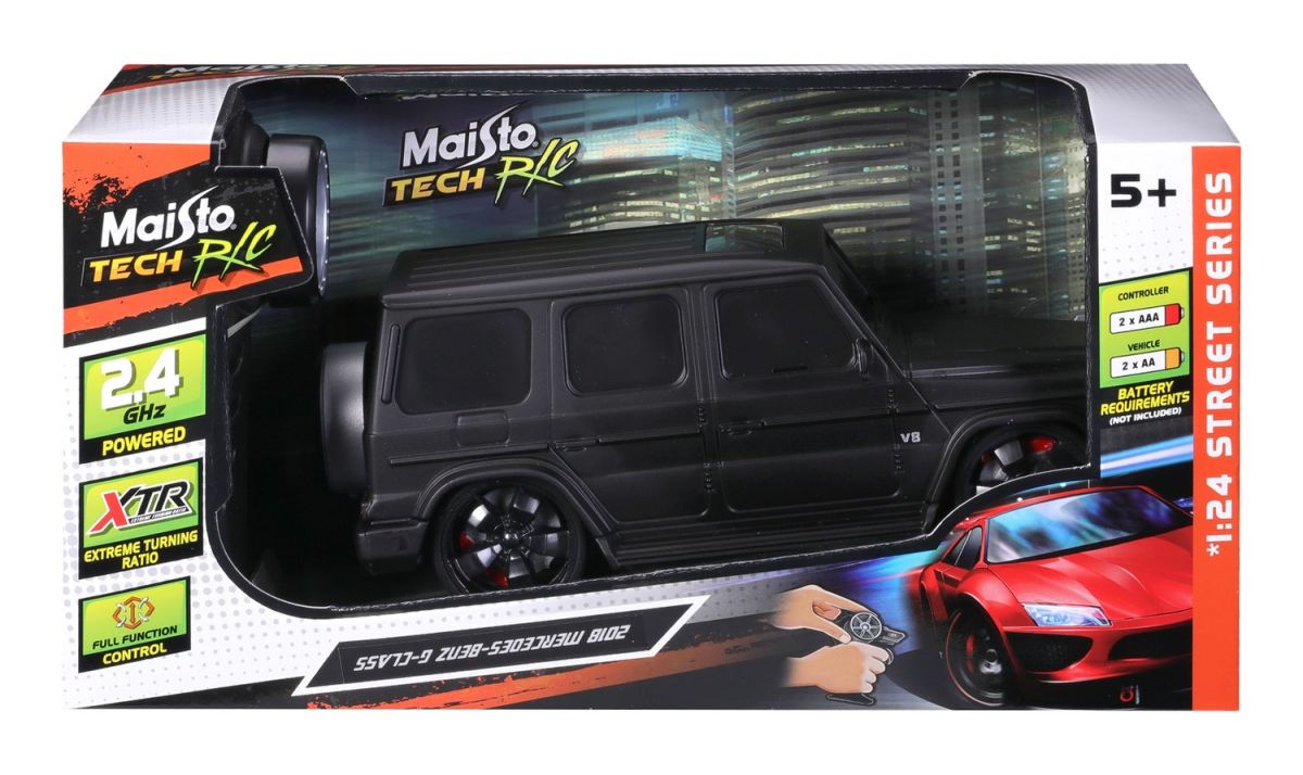 Машинка іграшкова на р/к  2018 Mercedes-Benz G-Class, масштаб 1:24 матовий чорний  фото 10