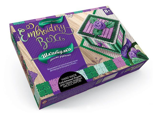 Набор для творчества "Шкатулка Embroidery Box: Midnight Rose"