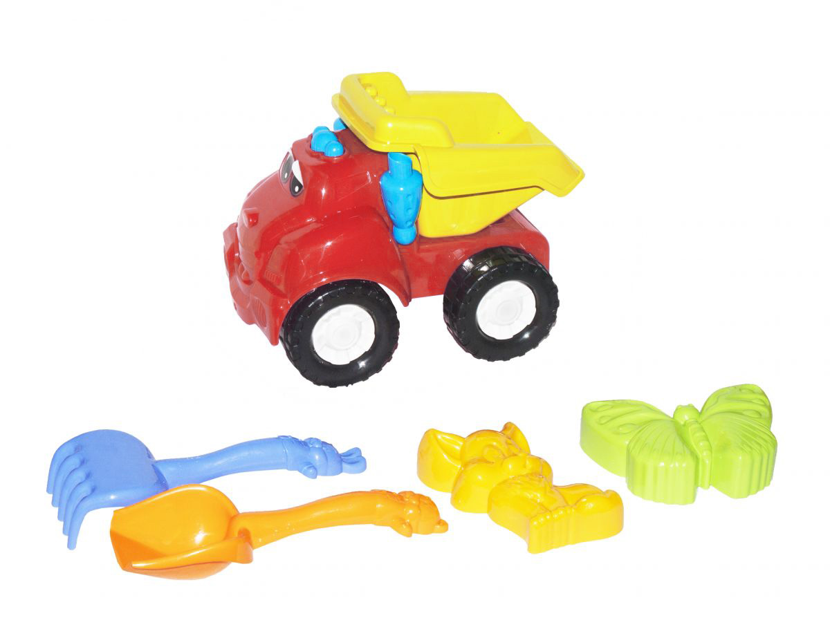 Машинка "Смайл самосвал №2" (красная)  фото 1
