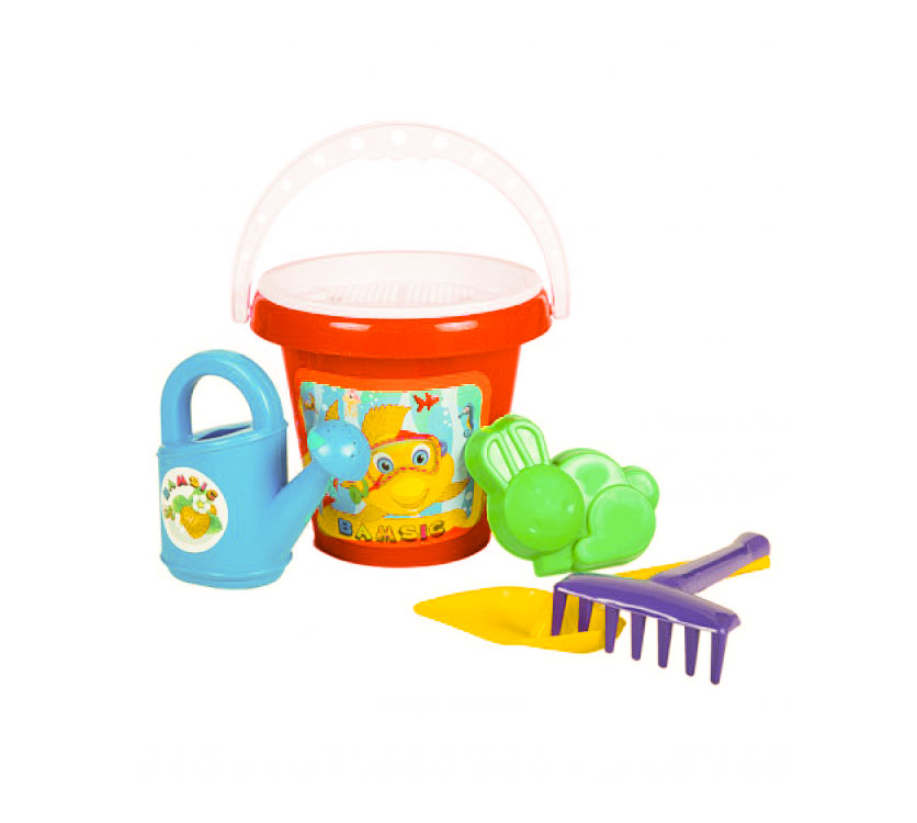 Пісочний набір з лійкою (червоний)  фото 1