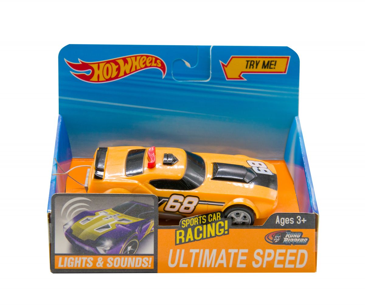 Машинка музыкальная "Hot Wheels" (желтая)  фото 1