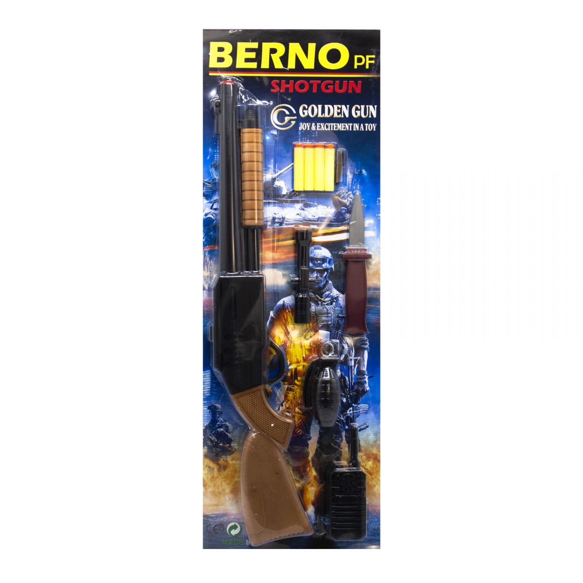 Дробовик "Berno" с мягкими патронами и аксессуарами