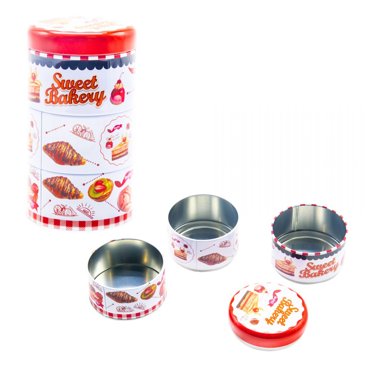 Шкатулка металлическая "Sweet Bakery" (белая) Шкатулка металлическая "Sweet Bakery" (белая)